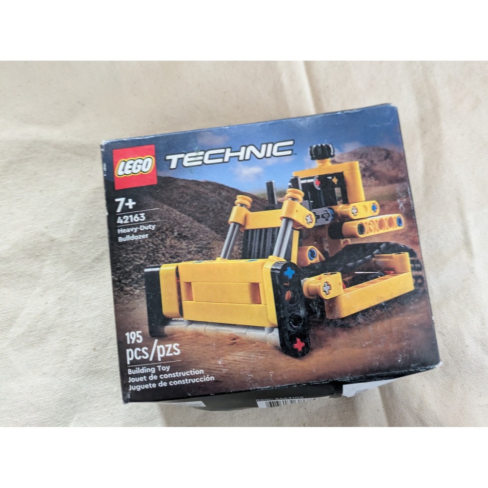 LEGO Technic Heavy-Duty Bulldozer 42163 Building Toy Set 195 Pieces New